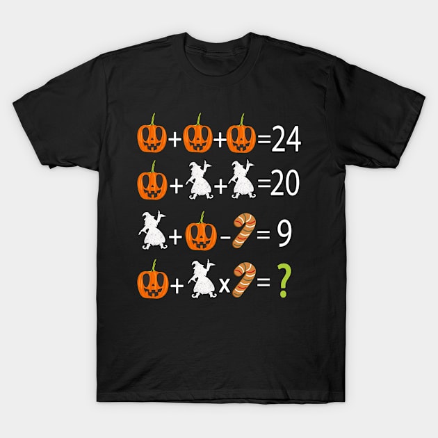 Halloween Quiz Order Of Operation - Funny Math Teacher T-Shirt by BuzzTeeStore